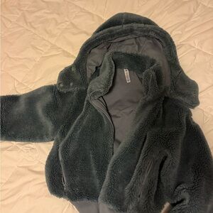 ALO FOXY SHERPA XS Gray/Blue with Hood